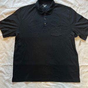 Men’s Black Cotton Short Sleeve polo shirt